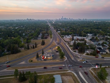 109th Street McDonalds aerial view