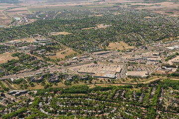 Shopping Center aerial view - McKenney in St. Albert