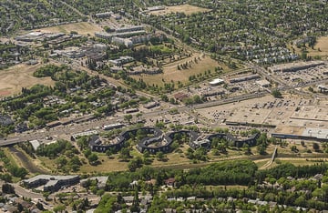 Shopping Center aerial view - McKenney in St. Albert